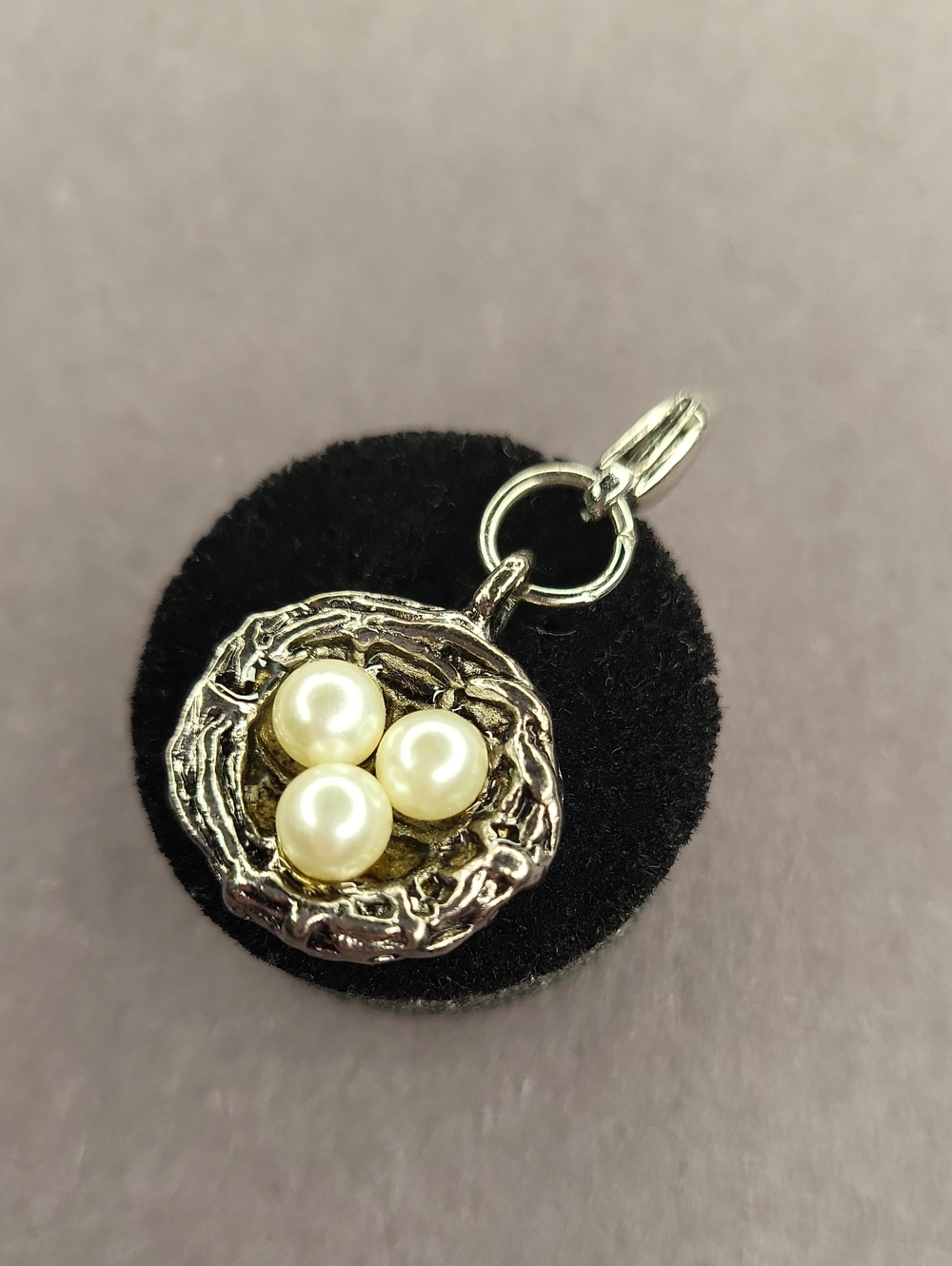 Pearl Bird Nest Charm